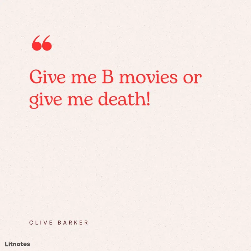 Give me B movies or give me death!